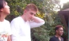 why is colin reacting to mike's lewd gesture