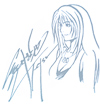 signed sketch of Rinoa